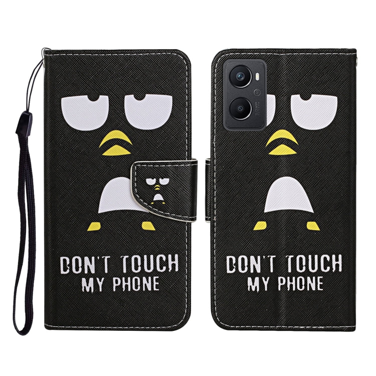 Custodia per cellulare in pelle con motivo a disegno colorato, For OPPO A96 4G / Realme 9i