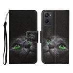 Custodia per cellulare in pelle con motivo a disegno colorato, For OPPO A96 4G / Realme 9i