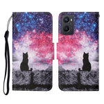 Custodia per cellulare in pelle con motivo a disegno colorato, For OPPO A96 4G / Realme 9i