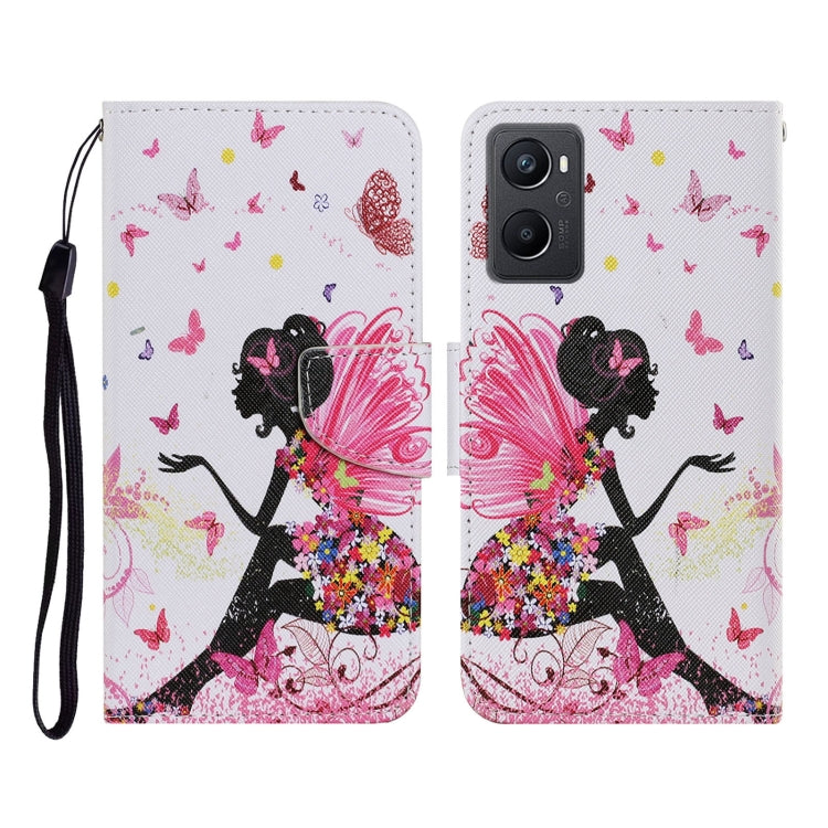 Custodia per cellulare in pelle con motivo a disegno colorato, For OPPO A96 4G / Realme 9i