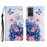 Custodia per cellulare in pelle con motivo a disegno colorato, For OPPO A96 4G / Realme 9i