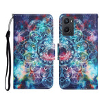 Custodia per cellulare in pelle con motivo a disegno colorato, For OPPO A96 4G / Realme 9i