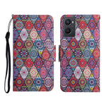 Custodia per cellulare in pelle con motivo a disegno colorato, For OPPO A96 4G / Realme 9i