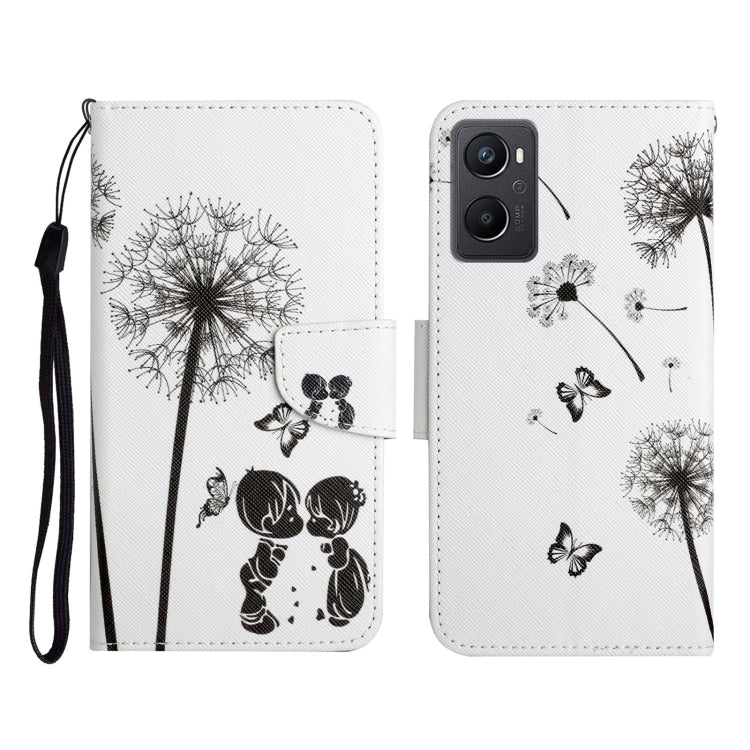 Custodia per cellulare in pelle con motivo a disegno colorato, For OPPO A96 4G / Realme 9i