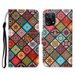 Custodia per cellulare in pelle con motivo a disegno colorato, For OPPO Find X5