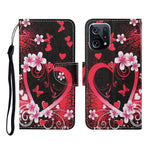 Custodia per cellulare in pelle con motivo a disegno colorato, For OPPO Find X5