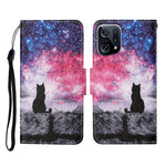 Custodia per cellulare in pelle con motivo a disegno colorato, For OPPO Find X5