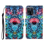 Custodia per cellulare in pelle con motivo a disegno colorato, For OPPO Find X5