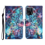 Custodia per cellulare in pelle con motivo a disegno colorato, For OPPO Find X5