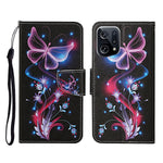 Custodia per cellulare in pelle con motivo a disegno colorato, For OPPO Find X5 Pro
