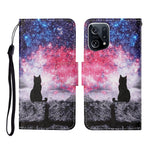 Custodia per cellulare in pelle con motivo a disegno colorato, For OPPO Find X5 Pro