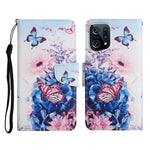 Custodia per cellulare in pelle con motivo a disegno colorato, For OPPO Find X5 Pro