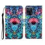 Custodia per cellulare in pelle con motivo a disegno colorato, For OPPO Find X5 Pro