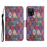 Custodia per cellulare in pelle con motivo a disegno colorato, For OPPO Find X5 Pro