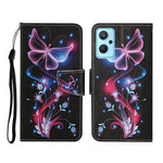 Custodia per cellulare in pelle con motivo a disegno colorato, For Realme 9i
