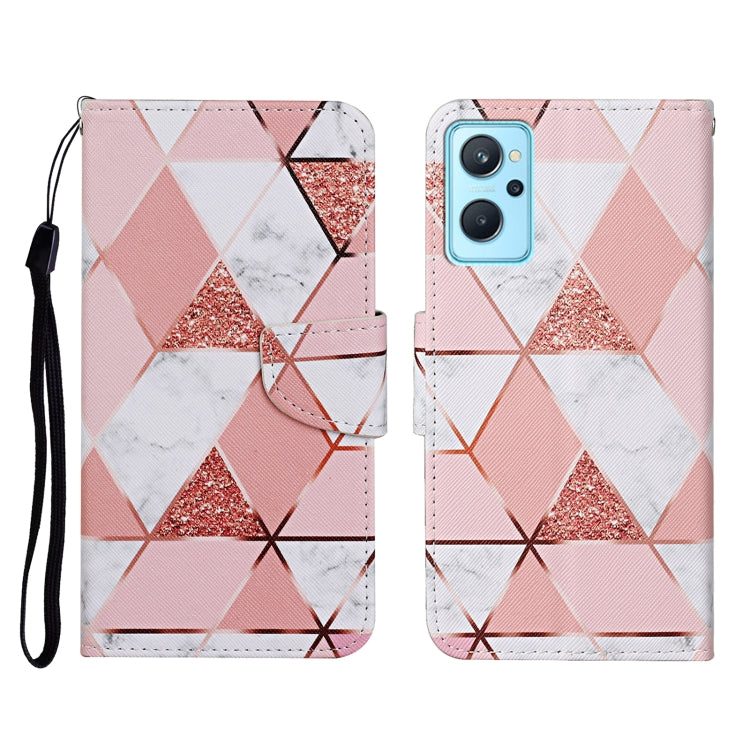 Custodia per cellulare in pelle con motivo a disegno colorato, For Realme 9i