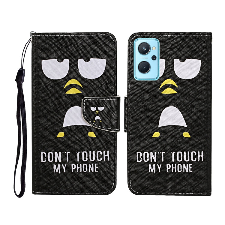 Custodia per cellulare in pelle con motivo a disegno colorato, For Realme 9i