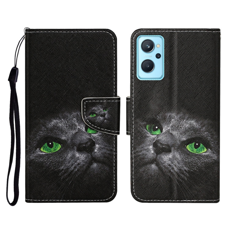 Custodia per cellulare in pelle con motivo a disegno colorato, For Realme 9i