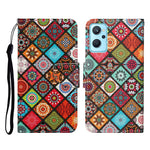 Custodia per cellulare in pelle con motivo a disegno colorato, For Realme 9i