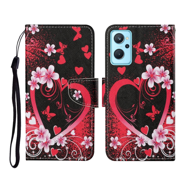 Custodia per cellulare in pelle con motivo a disegno colorato, For Realme 9i