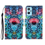 Custodia per cellulare in pelle con motivo a disegno colorato, For Realme 9i