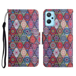 Custodia per cellulare in pelle con motivo a disegno colorato, For Realme 9i