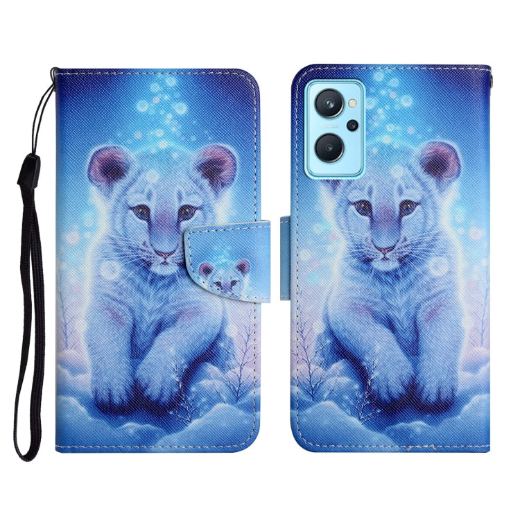 Custodia per cellulare in pelle con motivo a disegno colorato, For Realme 9i