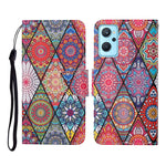 Custodia per cellulare in pelle con motivo a disegno colorato, For Realme 9i