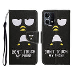 Custodia per cellulare in pelle con motivo a disegno colorato, For OPPO Reno7 4G