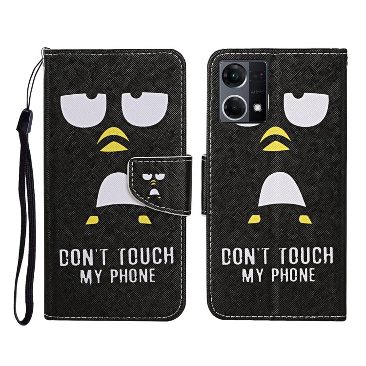 Custodia per cellulare in pelle con motivo a disegno colorato, For OPPO Reno7 4G