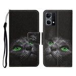 Custodia per cellulare in pelle con motivo a disegno colorato, For OPPO Reno7 4G