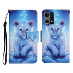 Custodia per cellulare in pelle con motivo a disegno colorato, For OPPO Reno7 4G