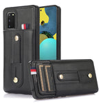Custodia per cellulare in pelle con cavalletto da polso, For Samsung Galaxy S21+ 5G, For Samsung Galaxy S21 Ultra 5G, For Samsung Galaxy S20, For Samsung Galaxy S20+