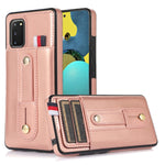 Custodia per cellulare in pelle con cavalletto da polso, For Samsung Galaxy S21+ 5G, For Samsung Galaxy S21 Ultra 5G, For Samsung Galaxy S20, For Samsung Galaxy S20+
