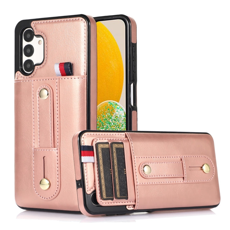 Custodia per cellulare in pelle con cavalletto da polso, For Samsung Galaxy A72 5G / 4G, For Samsung Galaxy A52 5G / 4G, For Samsung Galaxy A42 5G, For Samsung Galaxy A32 5G