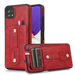 Custodia per cellulare in pelle con cavalletto da polso, For Samsung Galaxy A72 5G / 4G, For Samsung Galaxy A52 5G / 4G, For Samsung Galaxy A42 5G, For Samsung Galaxy A32 5G