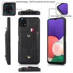 Custodia per cellulare in pelle con cavalletto da polso, For Samsung Galaxy A22 5G, For Samsung Galaxy A12 5G, For Samsung Galaxy A53 5G, For Samsung Galaxy A33 5G
