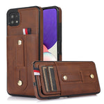 Custodia per cellulare in pelle con cavalletto da polso, For Samsung Galaxy A22 5G, For Samsung Galaxy A12 5G, For Samsung Galaxy A53 5G, For Samsung Galaxy A33 5G