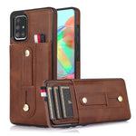 Custodia per cellulare in pelle con cavalletto da polso, For Samsung Galaxy A71 5G, For Samsung Galaxy A71 4G, For Samsung Galaxy A51 5G, For Samsung Galaxy A51 4G
