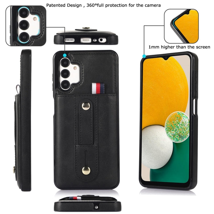 Custodia per cellulare in pelle con cavalletto da polso, For Samsung Galaxy A13 5G / 4G, For Samsung Galaxy Note9, For Samsung Galaxy Note20, For Samsung Galaxy Note20 Ultra