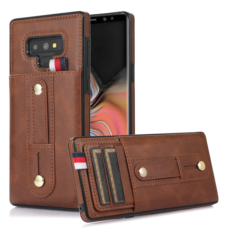 Custodia per cellulare in pelle con cavalletto da polso, For Samsung Galaxy A13 5G / 4G, For Samsung Galaxy Note9, For Samsung Galaxy Note20, For Samsung Galaxy Note20 Ultra
