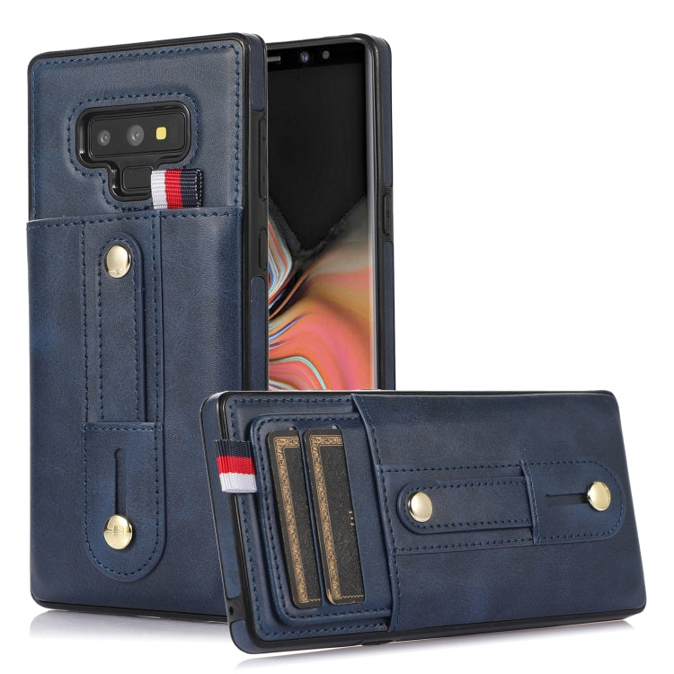 Custodia per cellulare in pelle con cavalletto da polso, For Samsung Galaxy A13 5G / 4G, For Samsung Galaxy Note9, For Samsung Galaxy Note20, For Samsung Galaxy Note20 Ultra