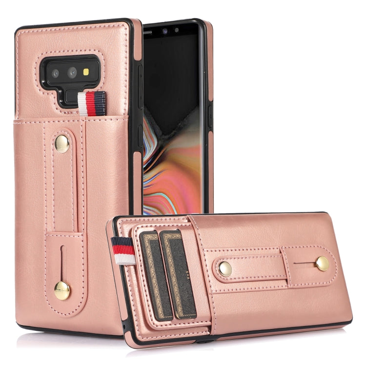 Custodia per cellulare in pelle con cavalletto da polso, For Samsung Galaxy A13 5G / 4G, For Samsung Galaxy Note9, For Samsung Galaxy Note20, For Samsung Galaxy Note20 Ultra