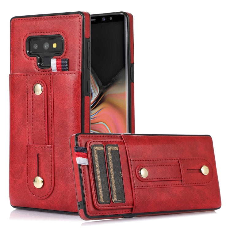 Custodia per cellulare in pelle con cavalletto da polso, For Samsung Galaxy A13 5G / 4G, For Samsung Galaxy Note9, For Samsung Galaxy Note20, For Samsung Galaxy Note20 Ultra