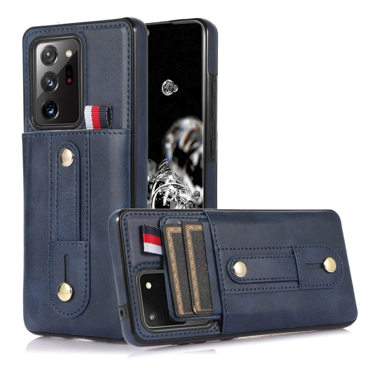 Custodia per cellulare in pelle con cavalletto da polso, For Samsung Galaxy A13 5G / 4G, For Samsung Galaxy Note9, For Samsung Galaxy Note20, For Samsung Galaxy Note20 Ultra