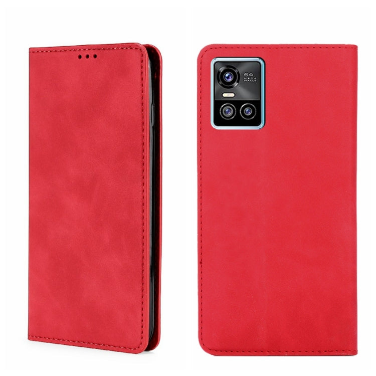 Custodia per telefono in pelle con vibrazione orizzontale magnetica Skin Feel, For vivo S10/S10 Pro, For vivo S15 5G, For vivo S15 Pro 5G, For vivo S15e 5G/T1 Snapdragon 778G