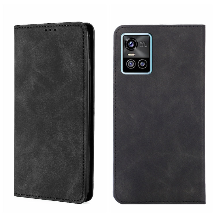 Custodia per telefono in pelle con vibrazione orizzontale magnetica Skin Feel, For vivo S10/S10 Pro, For vivo S15 5G, For vivo S15 Pro 5G, For vivo S15e 5G/T1 Snapdragon 778G