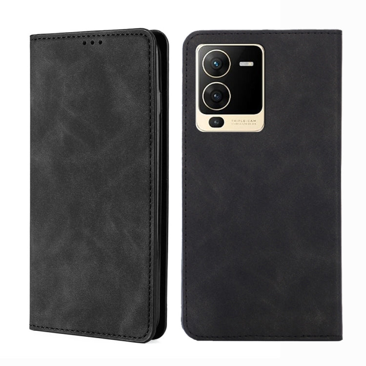 Custodia per telefono in pelle con vibrazione orizzontale magnetica Skin Feel, For vivo S10/S10 Pro, For vivo S15 5G, For vivo S15 Pro 5G, For vivo S15e 5G/T1 Snapdragon 778G