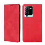 Custodia per telefono in pelle con vibrazione orizzontale magnetica Skin Feel, For vivo S10/S10 Pro, For vivo S15 5G, For vivo S15 Pro 5G, For vivo S15e 5G/T1 Snapdragon 778G