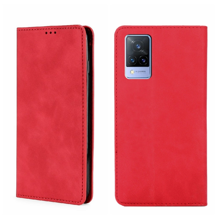 Custodia per telefono in pelle con vibrazione orizzontale magnetica Skin Feel, For vivo V21 4G/5G, For vivo V21e 4G/Y73 2021, For vivo X60 Pro Overseas Version / X60 5G Curved Surface Version, For vivo X70